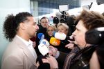 Amsterdam 24 maart 2026
Aankomst Ali B bij paleis v Justitie waar het hoger beroep in zijn zaak speelt.