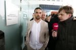 Amsterdam 24 maart 2026
Aankomst Ali B bij paleis v Justitie waar het hoger beroep in zijn zaak speelt.