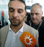 Amsterdam 24 maart 2026
Aankomst Ali B bij paleis v Justitie waar het hoger beroep in zijn zaak speelt.