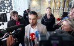 Amsterdam 24 maart 2026
Vertrek  Ali B bij paleis v Justitie waar het hoger beroep in zijn zaak speelt.