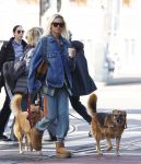 Amsterdam 5 maart 2026
Annekee Molenaar met hun 2 honden op straat in Amsterdam zuid.