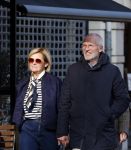 Amsterdam 8 maart 2026
Caroline Tensen  met haar man Ernst-Jan Smids in Amsterdam zuid.
