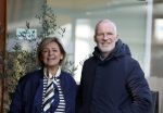 Amsterdam 8 maart 2026
Caroline Tensen  met haar man Ernst-Jan Smids in Amsterdam zuid.