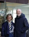 Amsterdam 8 maart 2026
Caroline Tensen  met haar man Ernst-Jan Smids in Amsterdam zuid.