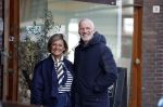 Amsterdam 8 maart 2026
Caroline Tensen  met haar man Ernst-Jan Smids in Amsterdam zuid.
