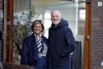 Amsterdam 8 maart 2026
Caroline Tensen  met haar man Ernst-Jan Smids in Amsterdam zuid.