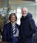 Amsterdam 8 maart 2026
Caroline Tensen  met haar man Ernst-Jan Smids in Amsterdam zuid.