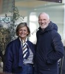 Amsterdam 8 maart 2026
Caroline Tensen  met haar man Ernst-Jan Smids in Amsterdam zuid.