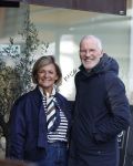 Amsterdam 8 maart 2026
Caroline Tensen  met haar man Ernst-Jan Smids in Amsterdam zuid.