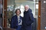 Amsterdam 8 maart 2026
Caroline Tensen  met haar man Ernst-Jan Smids in Amsterdam zuid.