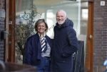 Amsterdam 8 maart 2026
Caroline Tensen  met haar man Ernst-Jan Smids in Amsterdam zuid.
