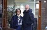Amsterdam 8 maart 2026
Caroline Tensen  met haar man Ernst-Jan Smids in Amsterdam zuid.