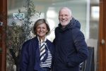 Amsterdam 8 maart 2026
Caroline Tensen  met haar man Ernst-Jan Smids in Amsterdam zuid.