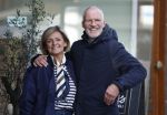 Amsterdam 8 maart 2026
Caroline Tensen  met haar man Ernst-Jan Smids in Amsterdam zuid.