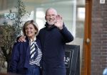 Amsterdam 8 maart 2026
Caroline Tensen  met haar man Ernst-Jan Smids in Amsterdam zuid.