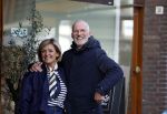 Amsterdam 8 maart 2026
Caroline Tensen  met haar man Ernst-Jan Smids in Amsterdam zuid.