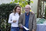 Amsterdam 1 maart 2026
Presentatie boek Lies Visschedijk bij de botanische tuin . Hans Dorrestijn reikte het eerste exemplaar uit . Hans Dorrestijn met zijn PA Daniela Titocci