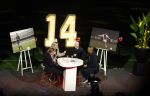 Amsterdam 21 maart 2026
Premiere docu over Johan Cruijff in de Johan Cruijff Arena .  Helene Hendriks interviewt Jordy Cruijff Ronald Koeman en Ruud Gullit