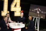 Amsterdam 21 maart 2026
Premiere docu over Johan Cruijff in de Johan Cruijff Arena .  Helene Hendriks interviewt Jordy Cruijff Ronald Koeman en Ruud Gullit