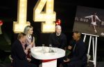 Amsterdam 21 maart 2026
Premiere docu over Johan Cruijff in de Johan Cruijff Arena .  Helene Hendriks interviewt Jordy Cruijff Ronald Koeman en Ruud Gullit