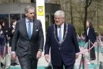 Den Haag 31 maart 2026
Koningin MÃ¡xima is aanwezig bij de viering van het 70-jarig jubileum van Oxfam Novib. De internationale humanitaire organisatie kijkt tijdens de viering vooruit naar de grote, wereldwijde uitdagingen van deze tijd. Koningin MÃ¡xima opent tijdens de bijeenkomst het nieuwe kantoor. Jan v Zanen en Wouter Kolff  ontvangen Maxima