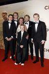 Amsterdam 16 maart 2026
Premiere Champagne met in de hoofdrollen Leo Alkemade Huub Stapel  en Guus Meeuwis . Leo Alkemade met vrouw en kinderen