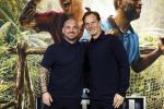 Amsterdam 19 maart 2026
Presentatie Fooytball Island van Videoland . Aanwezig Richard Witschge Wesley Sneijder Ronald de Boer John v t Schip Keesd Kwakman Tom Beugelsdijk Mike Obiku Kevin Blom Kenneth Perez en presentator Frank Evenblij .