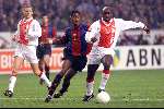 Amsterdam 6 April 1999
Vierklau in duel met Patrick Kluivert