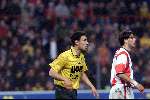 13 April 1999
PSV-Fortuna SC 1-3
Mark v Bommel samen met zijn nieuwe plieggenoot Ruud v Nistelrooy