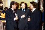 15 April 1999
Rene Froger samen met Natasja Froger voor hun twee huwelijk

Vrienden van Rene Froger bij hun huwelijk