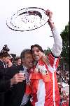 Eindhoven, 30 april 2000
PSV-RKC, eindstand 7-1
PSV vier hierna het officiele landskampioenschap seizoen 1999/2000
Ruud v nistelrooy en Erik Gerets
