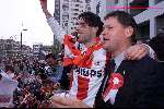 Eindhoven 30 april 2000
PSV landskampioen 1999-2000
Ruud v Nistelrooy en Frank Arnesen