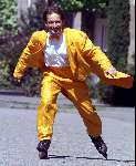 Eindhoven, 26 april 2000
Johan Vlemmix in zijn oranje-outfit op zijn skates