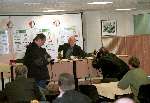 Rotterdam 9 april 2000
Leo Beenhakker voor de laatste maal als coach van Feyenoord bij de persconferentie na het pijnlijke verlies van zijn club tegen de FC Utrecht met 2-1