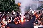 Eindhoven, 30 april 2000
PSV Landskampioen 
Feest na de wedstrijd PSV-RKC, eindstand 7-1
Luc Nilis net vuurwerk