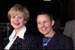 Hilversum 6 april 2000
EDISON uitreiking bij studio 22 in Hilversum.
Mathilde Santing met haar vriendin