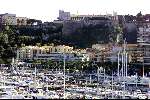 Monaco 14 april 2000
de haven van Monaco met boven in beeld het koninklijk paleis
