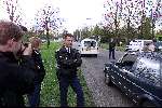 Den Bosch 18 april 2000
Politie controleert bij binnenkomst in Den Bosch auto\'s op AJAX Supporters.