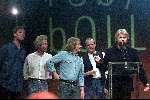 Hilversum 6 april 2000
EDISON uitreiking bij studio 22 in Hilversum.
Rob Bolland met Status Quo
