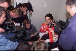 Eindhoven 30 april 2000
PSV landskampioen 1999-2000
Ruud v Nistelrooystaat pers te woord