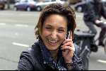 Amsterdam 1 april 2000
Sabine Koning met de gsm