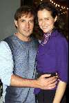 Amsterdam, 11 april 2001
Feest t.g.v. 60 jarige JOOP BRAAKHEKKE
Pauline Huizinga met Gerard Joling