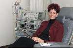 Enschede 9 april 2001
Hermien Timmerman in het ziekenhuis.
Dialyse-apparaat