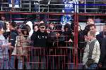Eindhoven, 28 april 2001
Wedstrijd tussen EVV Eindhoven -FC Den Bosch, eindstand 2-2. Supporters FC Den bosch tijdens rellen
Hooligans met bivakmutsen