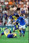 Eindhoven, 19 juni 2000  Euro 2000
Italie-Zweden, eindsatnd 2-1
Alessandro DEL PIERO Olof Mellberg (14) en Johan Mjallby (17)