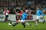 Rotterdam 21 maart 2002
Feyenoord-PSV 1-1 kwartfinale uefa cup
Ernest Faber en Brett Emerton