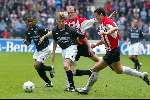 Eindhoven 15 maart 2002
PSV-Feyenoord
Jon Dahl Tomasson en Kasper Bogelund