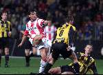 Eindhoven, 29 januari 2000
Wedstrijd om de Amstel Cup (1/8 finale), eindstand 0-2
Luc Nilis kon ook niet tot scoren komen
John v d Brom