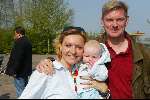 Kaatsheuvel 21 april 2002
50 jarig bestaan van de efteling en premiere show Hans Klok.
Mariska v Kolck met gezin
