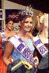 Gemert 12/10/01 De nieuwe Miss Nederland 2001 Irena
Pantelic op het podium van de Time Out te Gemert